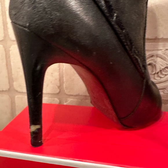 Coach Ursa ankle leather bootie stiletto heel size 8.5 - Picture 4 of 11